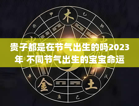 贵子都是在节气出生的吗2023年 不同节气出生的宝宝命运