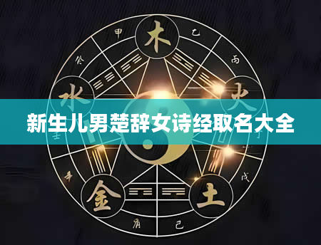 新生儿男楚辞女诗经取名大全