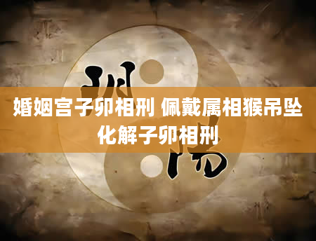 婚姻宫子卯相刑 佩戴属相猴吊坠化解子卯相刑
