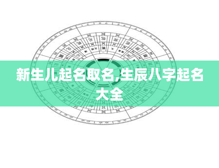 新生儿起名取名,生辰八字起名大全