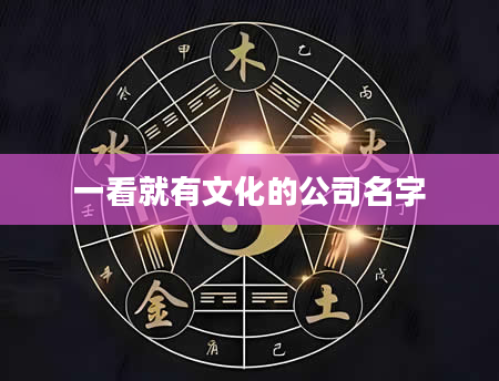 一看就有文化的公司名字