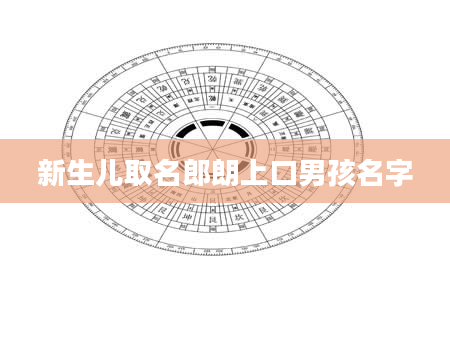 新生儿取名郎朗上口男孩名字