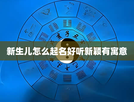 新生儿怎么起名好听新颖有寓意