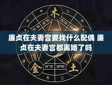 廉贞在夫妻宫要找什么配偶 廉贞在夫妻宫都离婚了吗