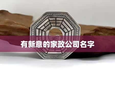 有新意的家政公司名字