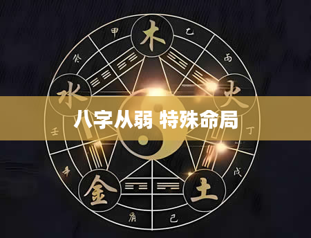 八字从弱 特殊命局