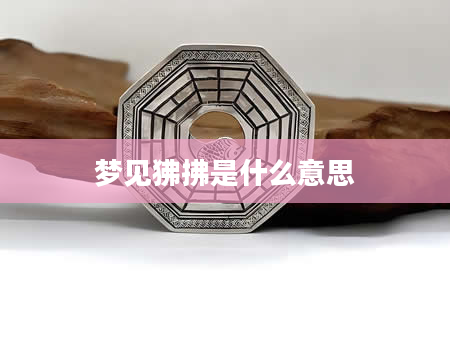 梦见狒拂是什么意思