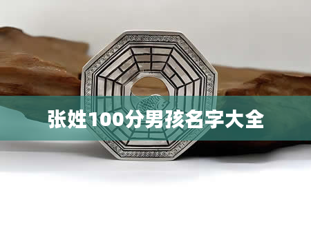 张姓100分男孩名字大全