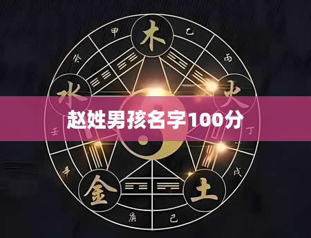 赵姓男孩名字100分