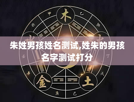朱姓男孩姓名测试,姓朱的男孩名字测试打分