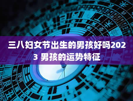 三八妇女节出生的男孩好吗2023 男孩的运势特征