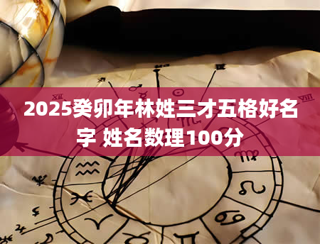 2025癸卯年林姓三才五格好名字 姓名数理100分