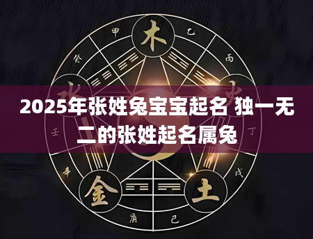 2025年张姓兔宝宝起名 独一无二的张姓起名属兔