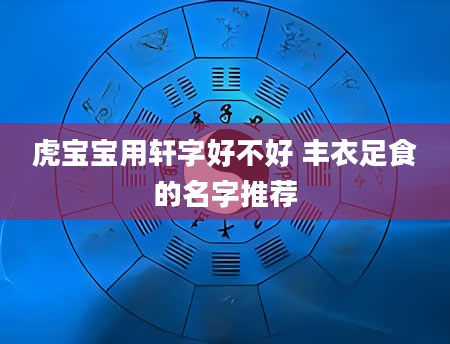 虎宝宝用轩字好不好 丰衣足食的名字推荐