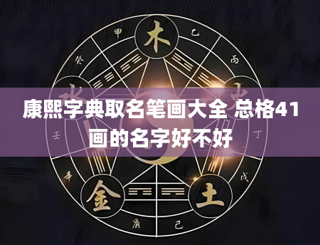 康熙字典取名笔画大全 总格41画的名字好不好