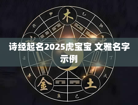 诗经起名2025虎宝宝 文雅名字示例