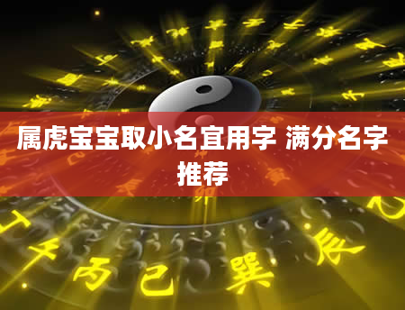 属虎宝宝取小名宜用字 满分名字推荐
