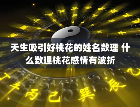 天生吸引好桃花的姓名数理 什么数理桃花感情有波折