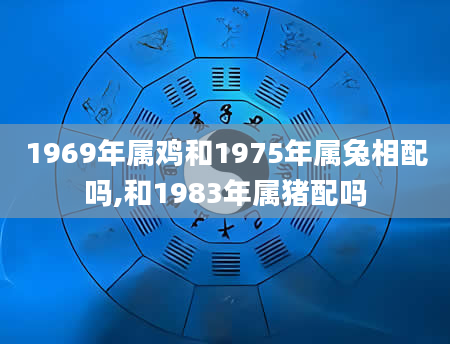 1969年属鸡和1975年属兔相配吗,和1983年属猪配吗