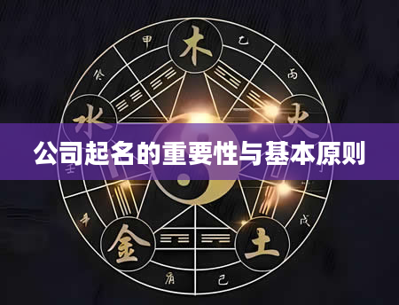 公司起名的重要性与基本原则