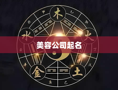 美容公司起名