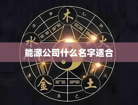 能源公司什么名字适合