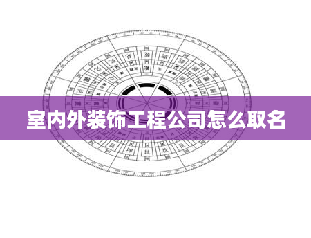 室内外装饰工程公司怎么取名