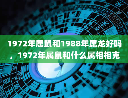 1972年属鼠和1988年属龙好吗，1972年属鼠和什么属相相克