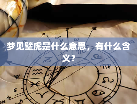 梦见壁虎是什么意思，有什么含义？