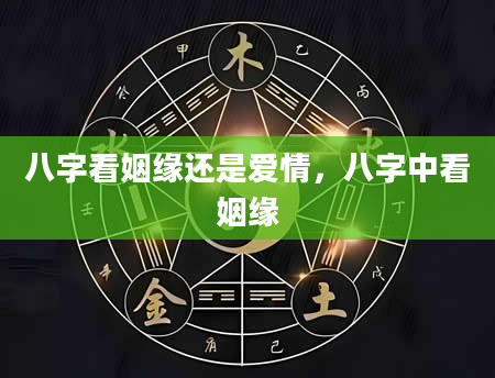 八字看姻缘还是爱情，八字中看姻缘
