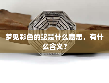 梦见彩色的蛇是什么意思，有什么含义？