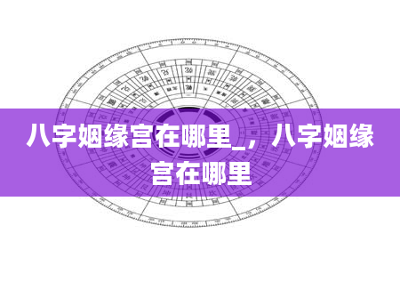 八字姻缘宫在哪里_，八字姻缘宫在哪里