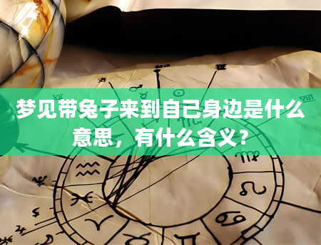 梦见带兔子来到自己身边是什么意思，有什么含义？