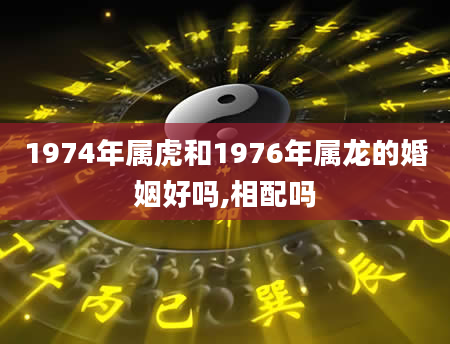 1974年属虎和1976年属龙的婚姻好吗,相配吗