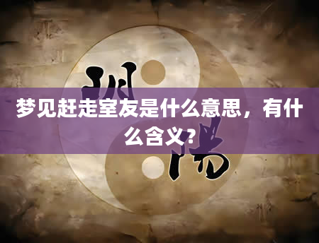梦见赶走室友是什么意思，有什么含义？