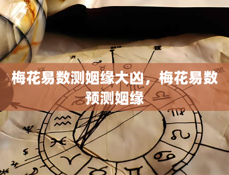 梅花易数测姻缘大凶，梅花易数预测姻缘
