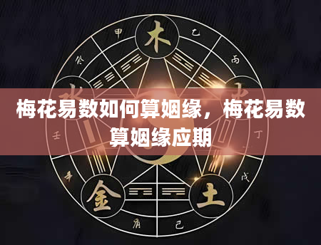 梅花易数如何算姻缘，梅花易数算姻缘应期