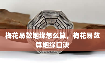 梅花易数姻缘怎么算，梅花易数算姻缘口诀