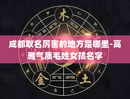 成都取名厉害的地方是哪里-高雅气质毛姓女孩名字