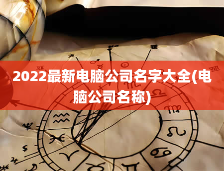 2022最新电脑公司名字大全(电脑公司名称)