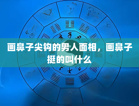 画鼻子尖钩的男人面相，画鼻子挺的叫什么