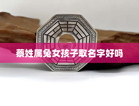 蔡姓属兔女孩子取名字好吗