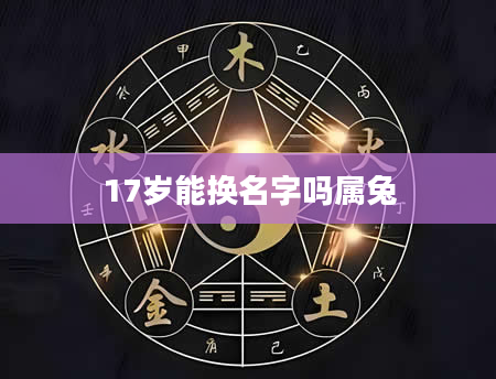 17岁能换名字吗属兔