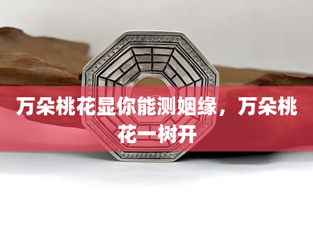 万朵桃花显你能测姻缘，万朵桃花一树开