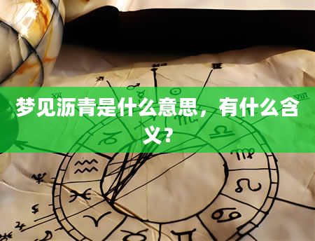 梦见沥青是什么意思，有什么含义？