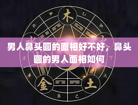 男人鼻头圆的面相好不好，鼻头圆的男人面相如何