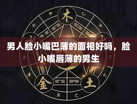 男人脸小嘴巴薄的面相好吗，脸小嘴唇薄的男生