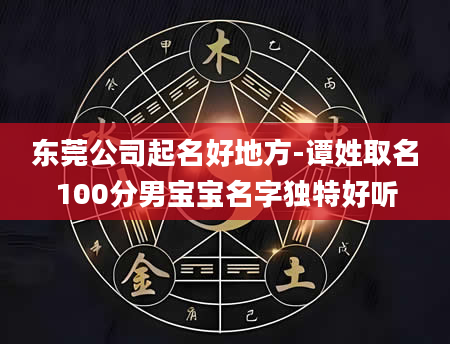 东莞公司起名好地方-谭姓取名100分男宝宝名字独特好听