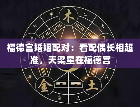 福德宫婚姻配对：看配偶长相超准，天梁星在福德宫