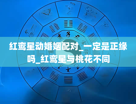 红鸾星动婚姻配对_一定是正缘吗_红鸾星与桃花不同
